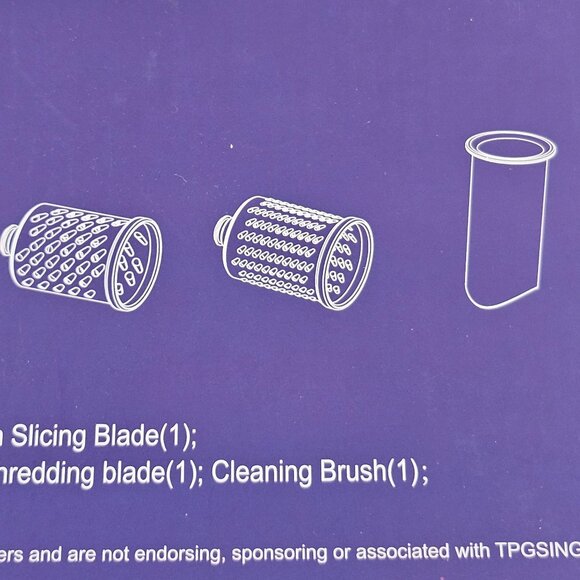 Tpgsing Slicer Shredder Attachment LB1806 For KitchenAid Mixers Stainless Steel - Picture 5 of 13